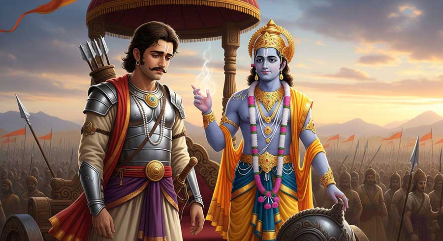 Крішна і Арджуна