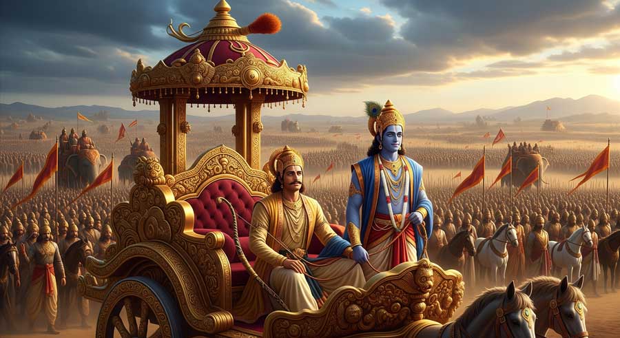 Крішна і Арджуна